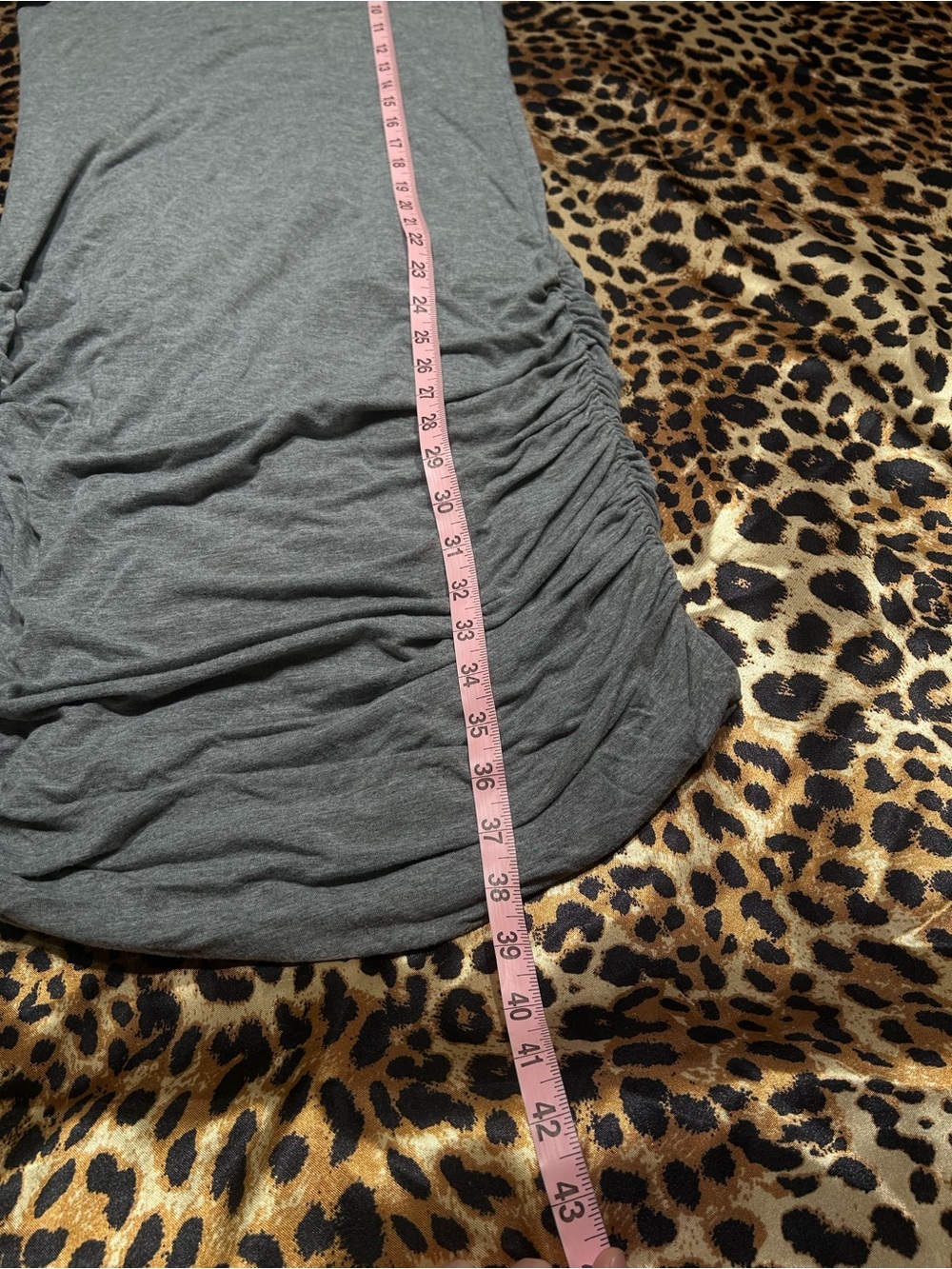 Fabletics Grey Ruched Side Racerback Tank Dress - Picture 6 of 6